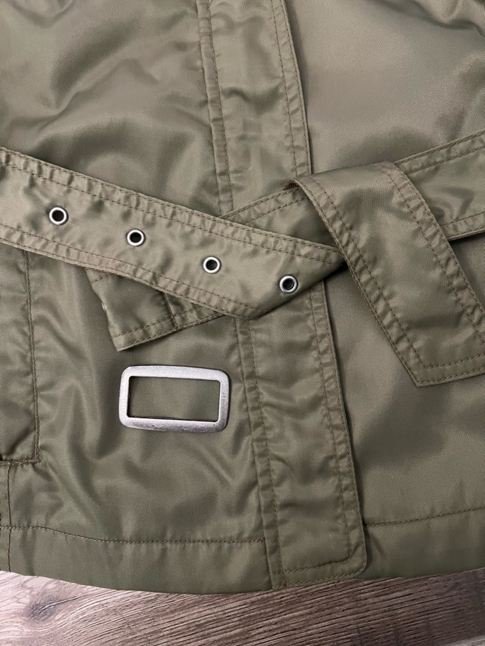 Lightweight women’s olive green utility/military style jacket sz S - Picture 11 of 14